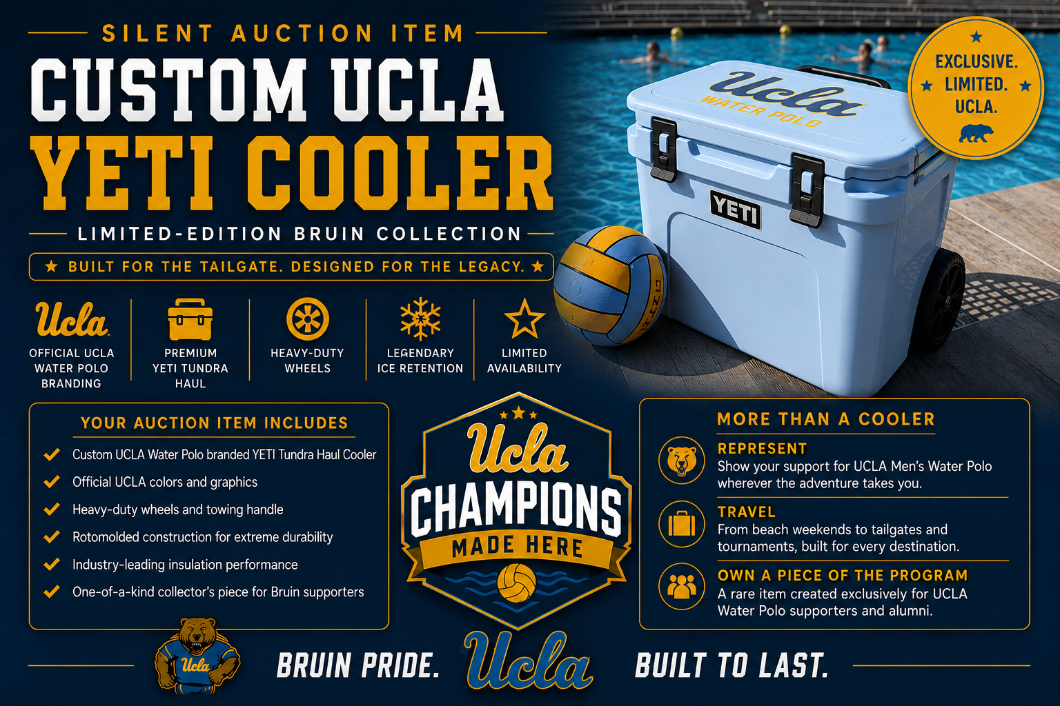 Custom Yeti Cooler — Bruin Bash 2026 Silent Auction
