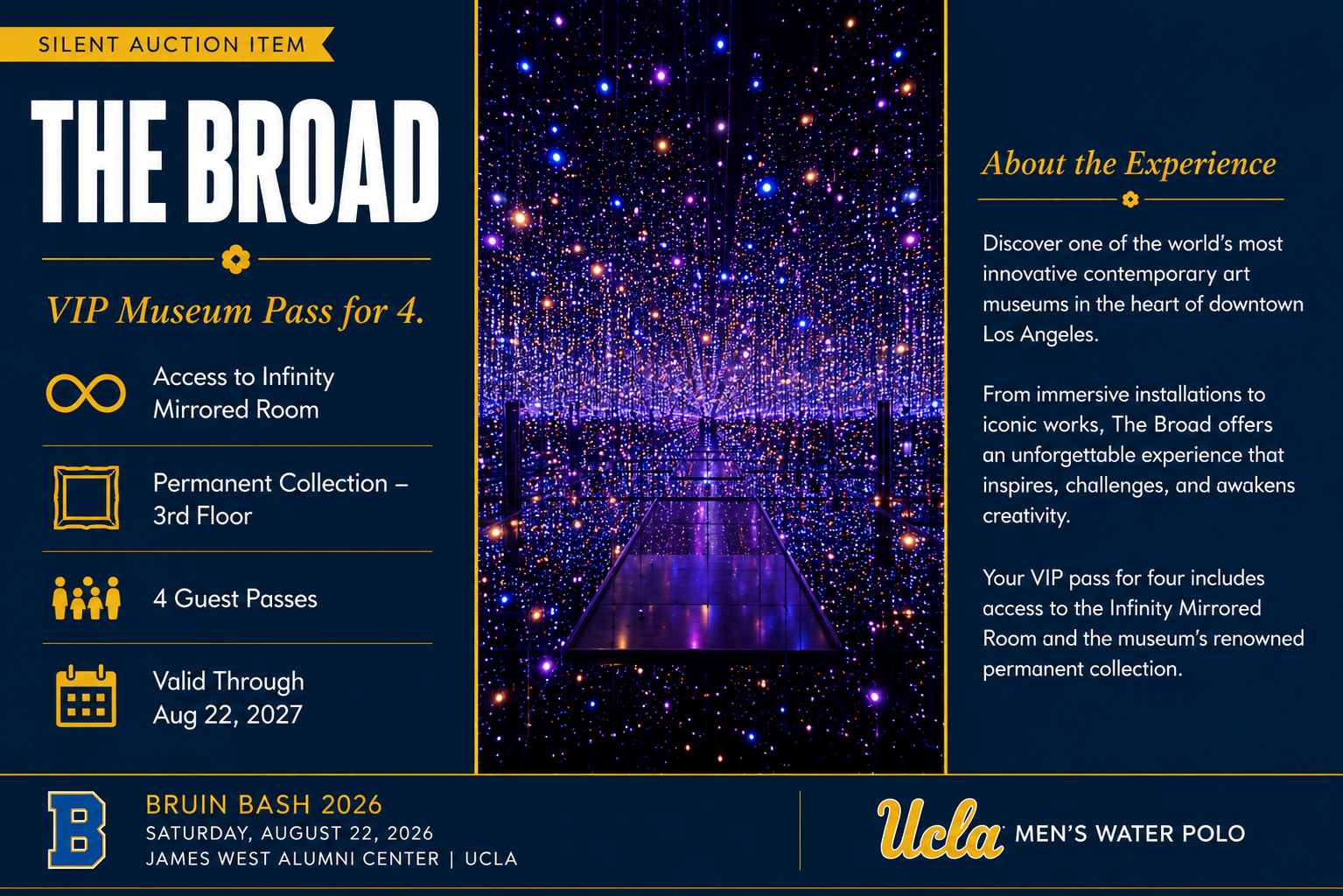 The Broad VIP Museum Pass — Bruin Bash 2026 Silent Auction