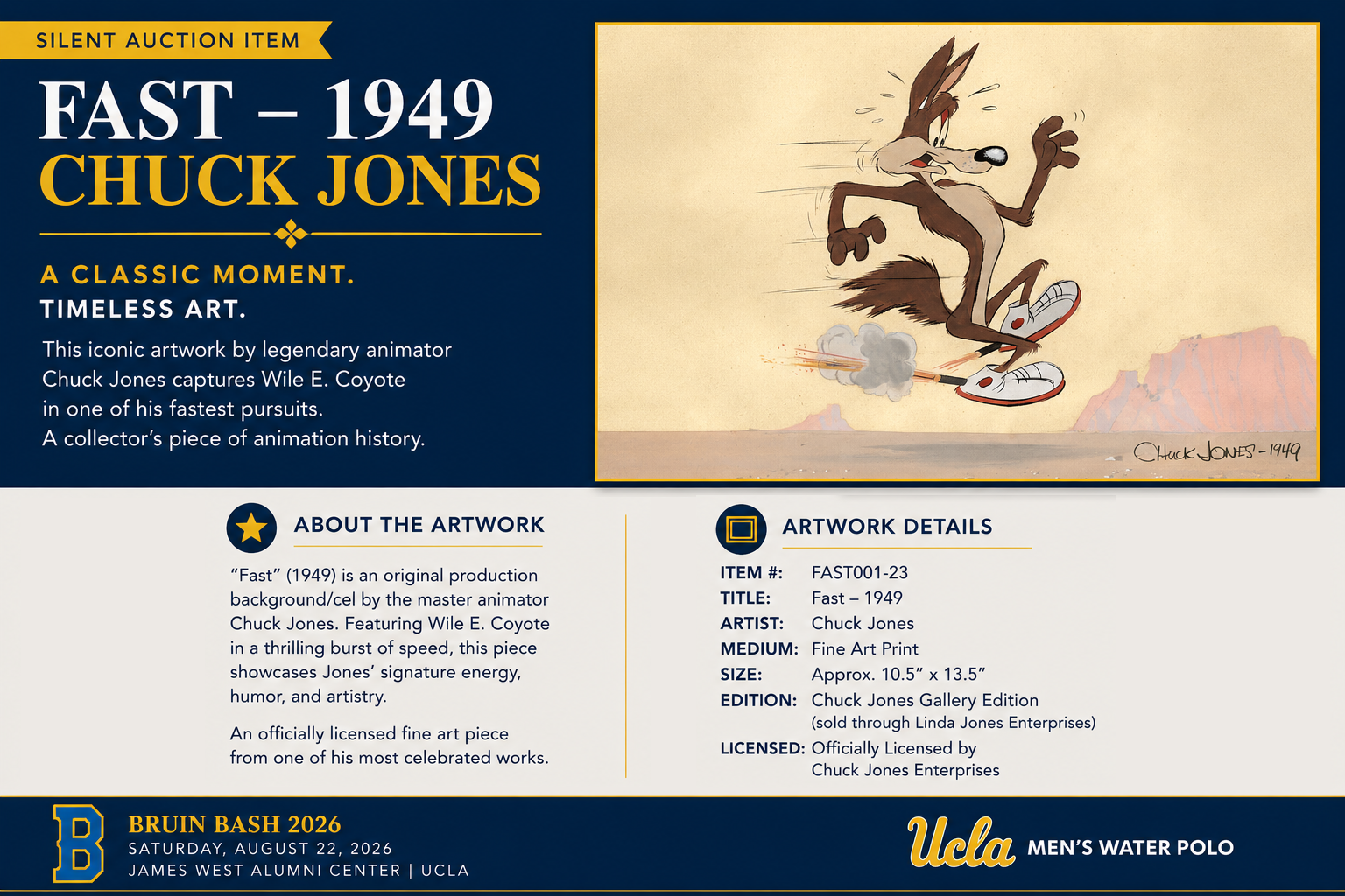 Fast 1949 Chuck Jones — Bruin Bash 2026 Silent Auction
