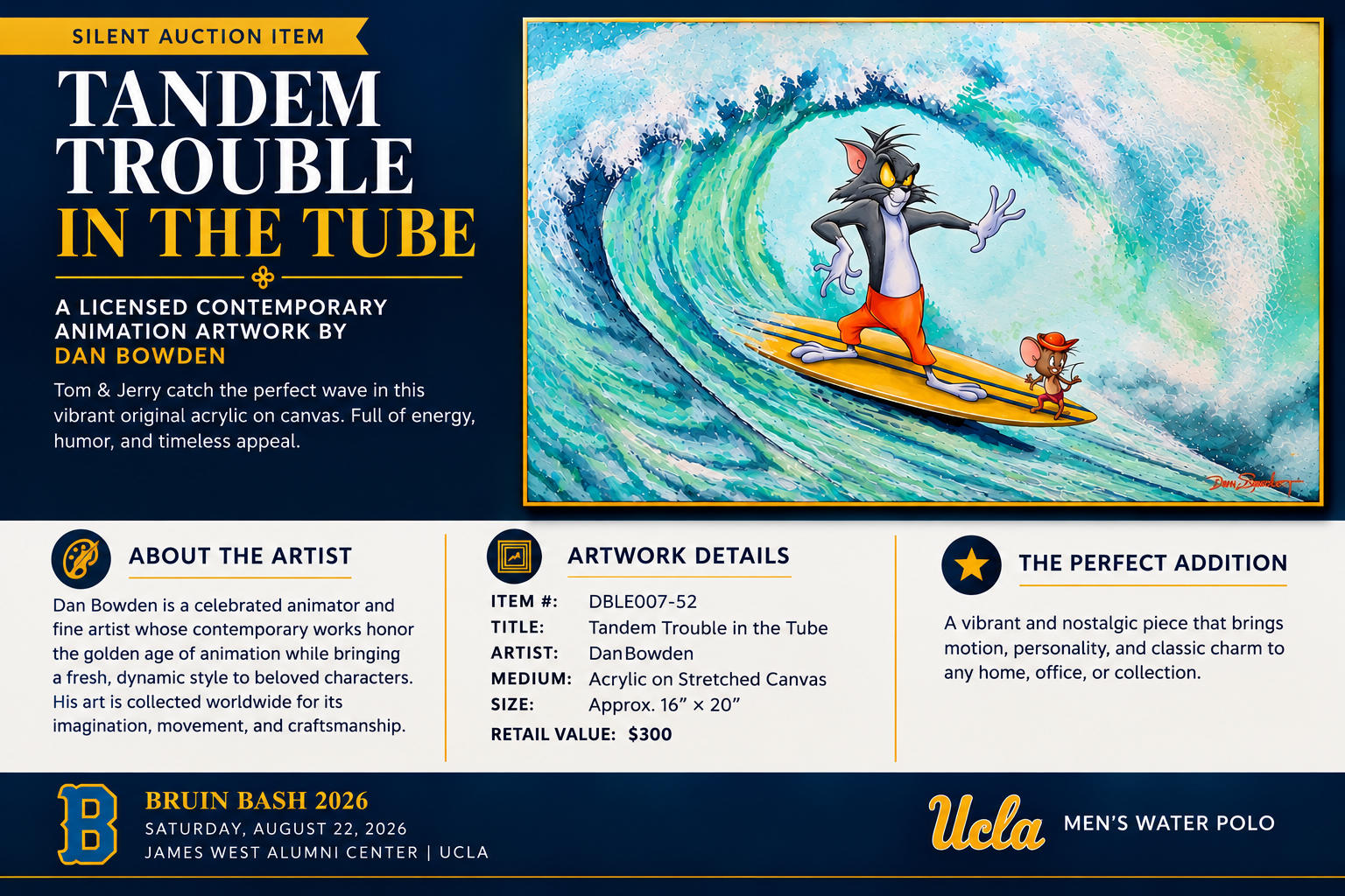 Tandem Trouble in the Tube by Dan Bowden — Bruin Bash 2026 Silent Auction